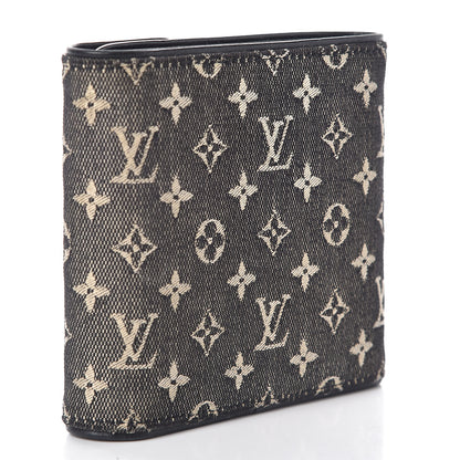 Louis Vuitton Mini Monogram Compact Wallet Black 3 of 9