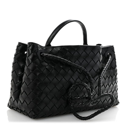 Bottega Veneta Nappa Intrecciato Small East West Andiamo Shoulder Bag Black 3 of 10