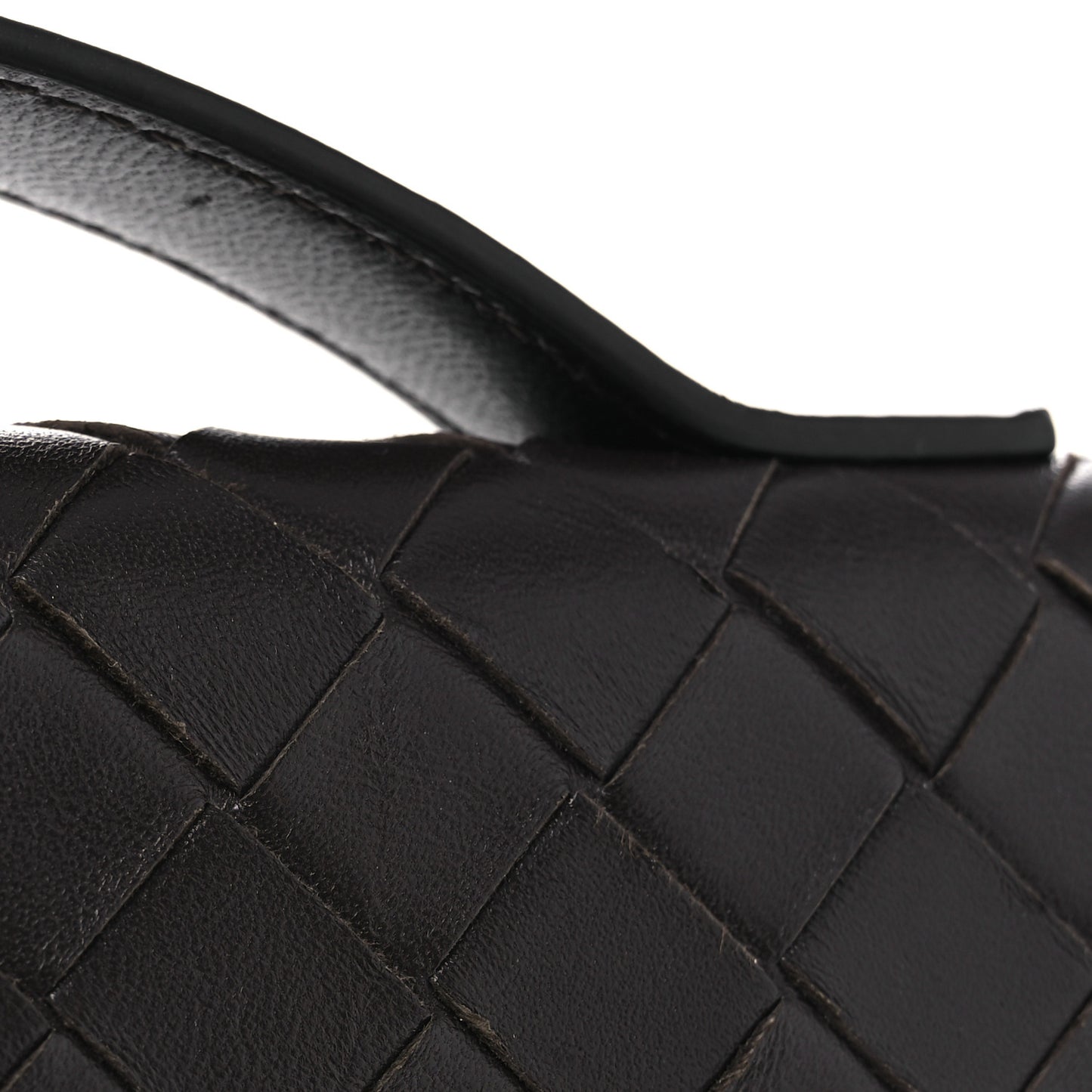 Nappa Intrecciato Long Andiamo Top Handle Clutch Fondant