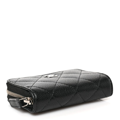 Chanel Caviar Quilted Zip Coin Purse Black 4 of 7
