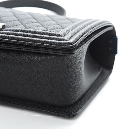 Chanel Caviar Quilted Medium Boy Flap Black 9 of 11