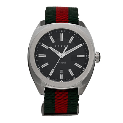 Gucci Stainless Steel Nylon 41mm GG2570 Quartz Watch Black 1 of 4