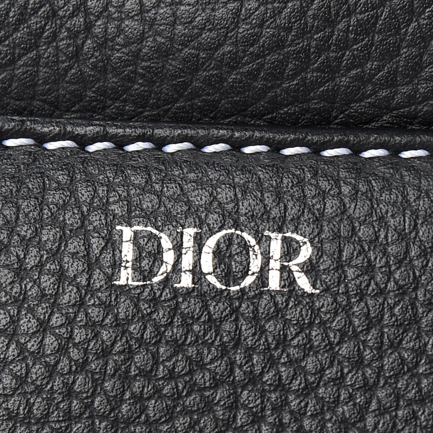 Christian Dior Calfskin Mens Saddle Bag Black 8 of 12