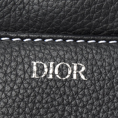 Christian Dior Calfskin Mens Saddle Bag Black 8 of 12