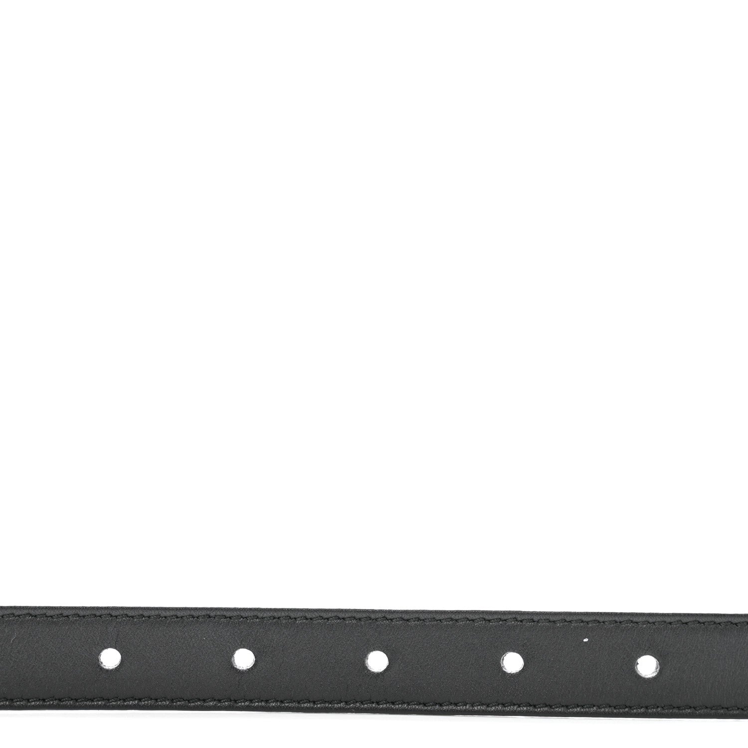 Gucci Calfskin Pearl Double G 20mm Belt 85 34 Black Cream 4 of 5