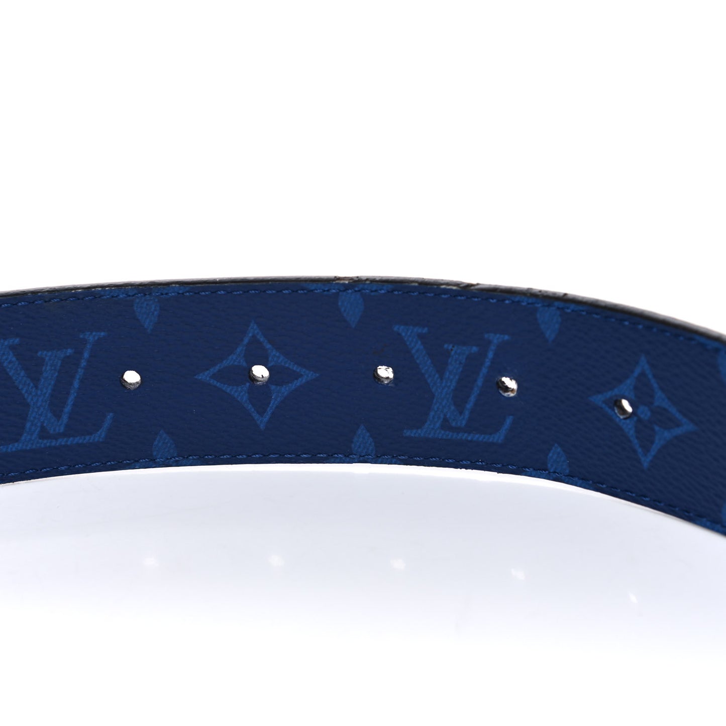 Monogram 40mm Reverso Belt 100 40 Pacific Blue