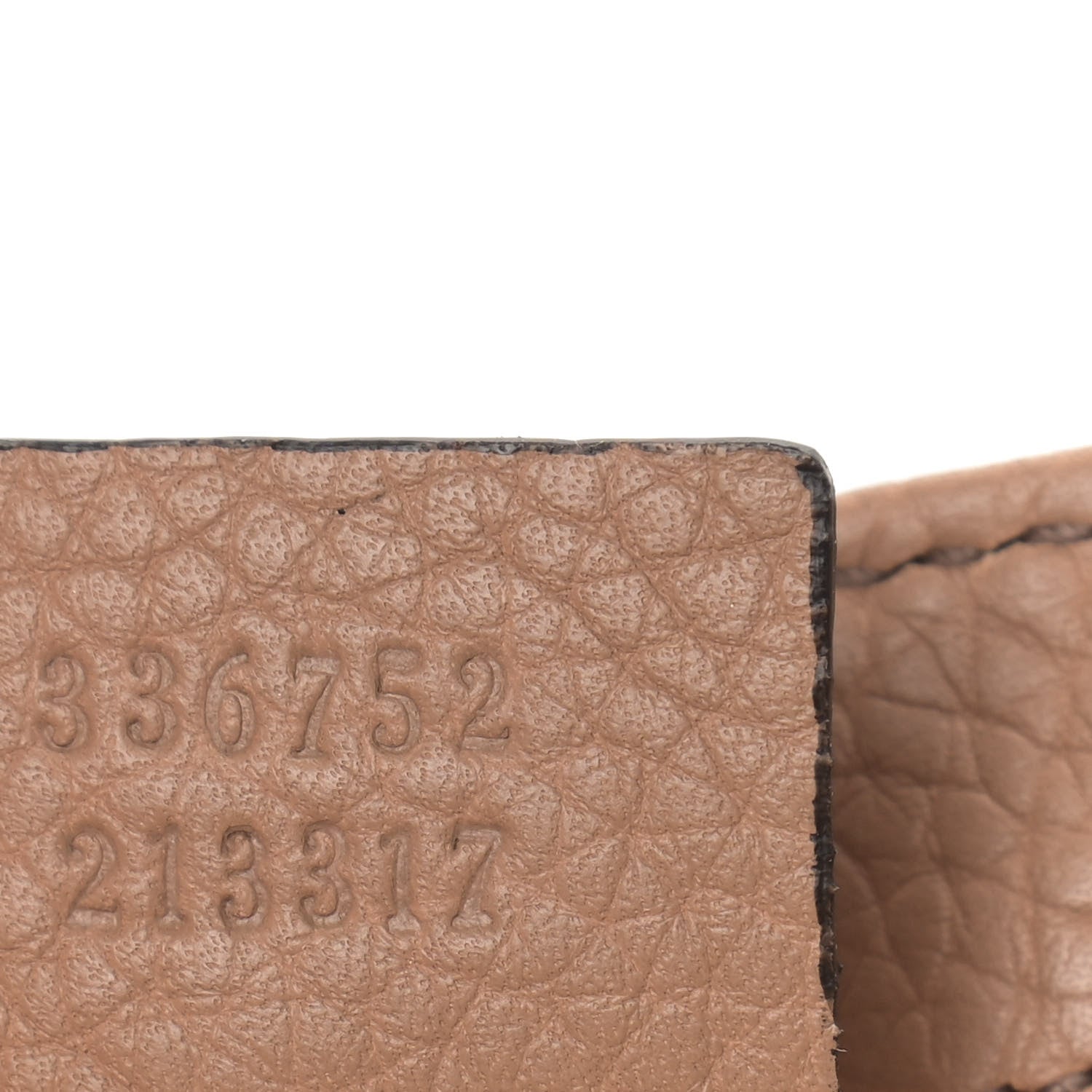 Gucci Pebbled Calfskin Medium Soho Flap Crossbody Camelia 7 of 9
