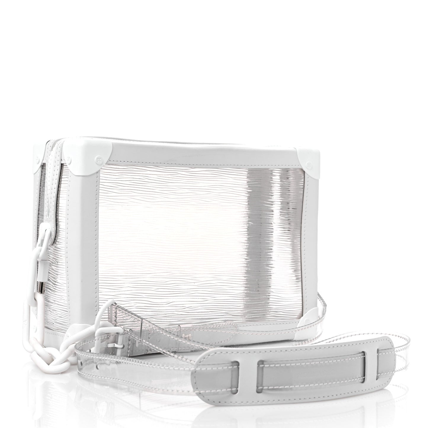 Calfskin PVC Epi Plage Soft Trunk Optic White