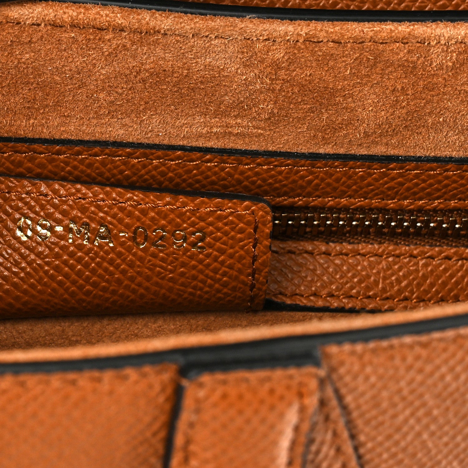 Christian Dior Grained Calfskin Saddle Bag With Strap Camello 7 of 9