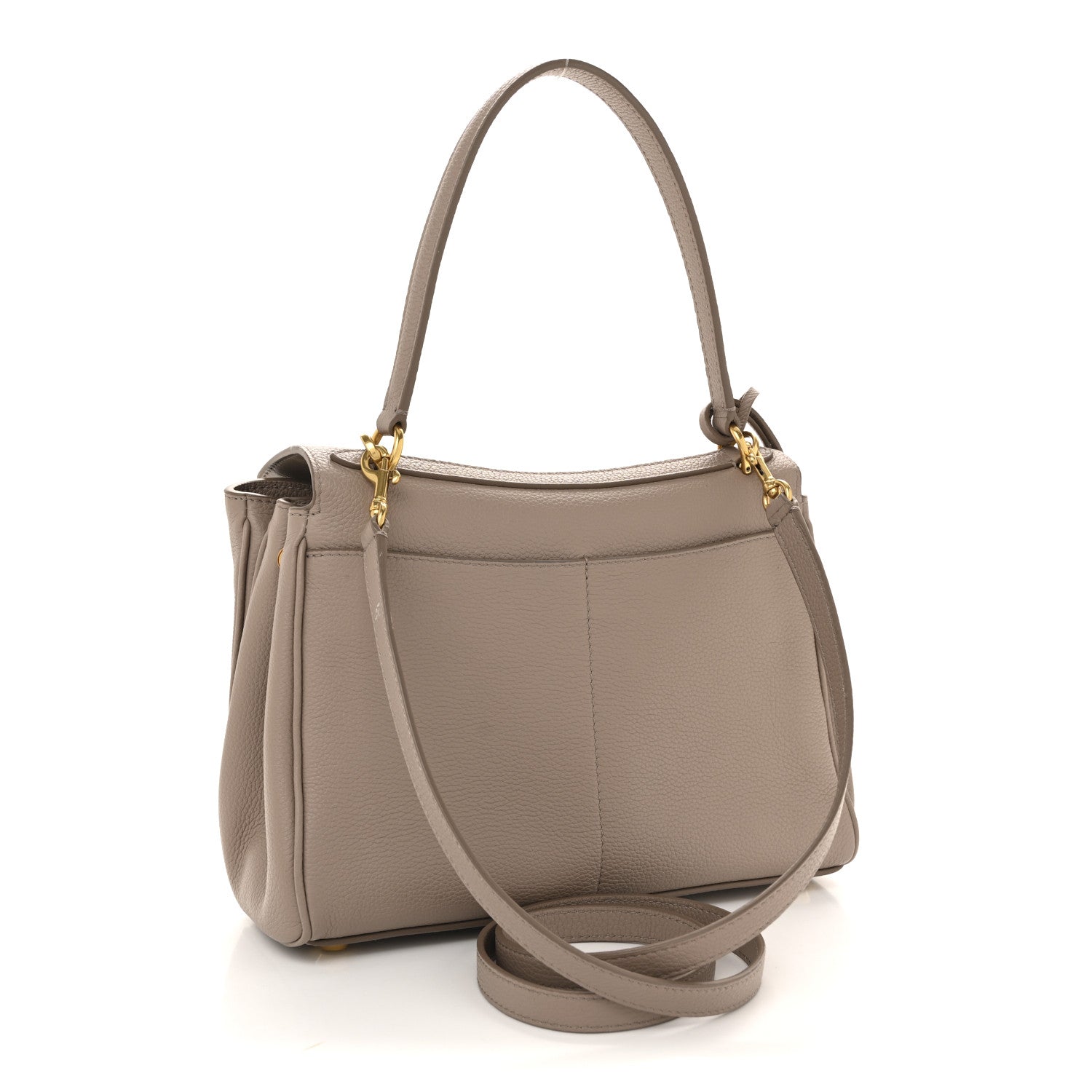 Balenciaga Grained Calfskin Small Rodeo Top Handle Handbag Sesame 3 of 13