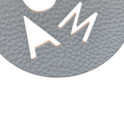 Hermes Togo Epsom Petit H Roma Bag Charm Rouge Casaque Gris Mouette 3 of 5