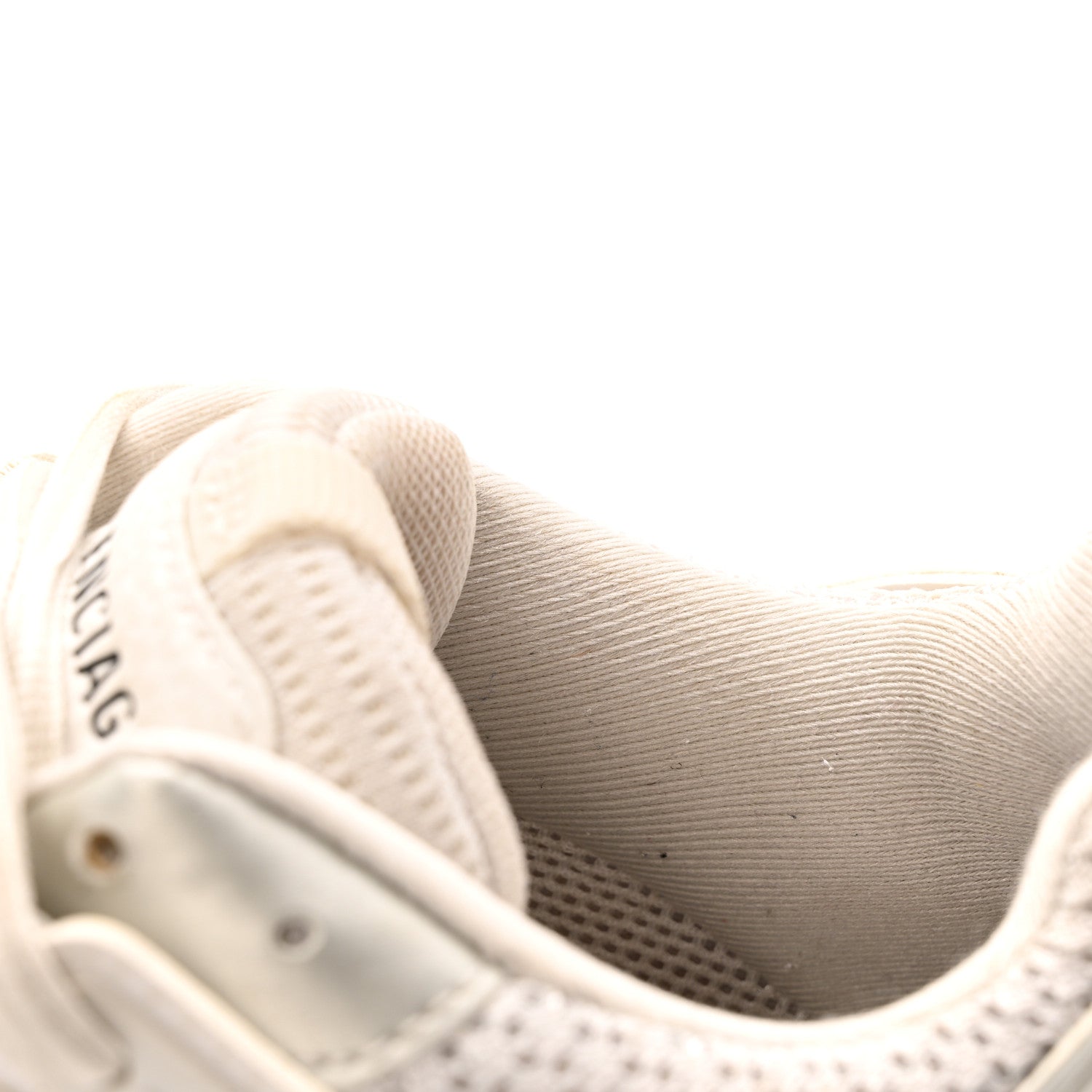 Balenciaga Rubber Mesh Fabric Monocolor Recycled Sole Womens Track Sneakers 39 White 9 of 12