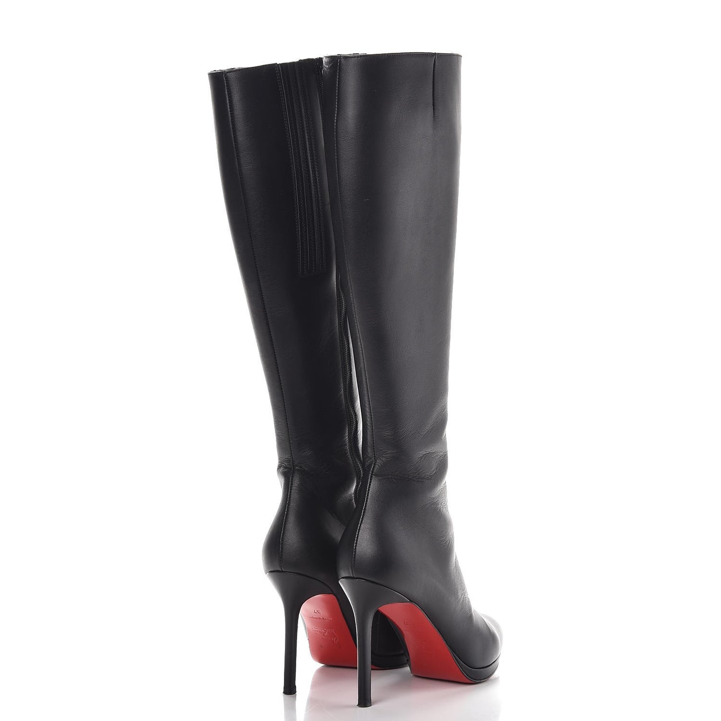 Calfskin Botalili 100 Tall Boots 37 Black