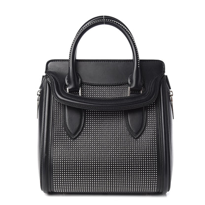Alexander McQueen Calfskin Studded Large Heroine Black 1 of 9