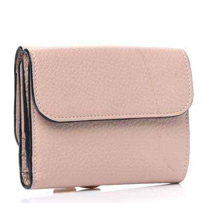 Chloe Calfskin Alphabet Trifold Wallet Blush Nude 2 of 5