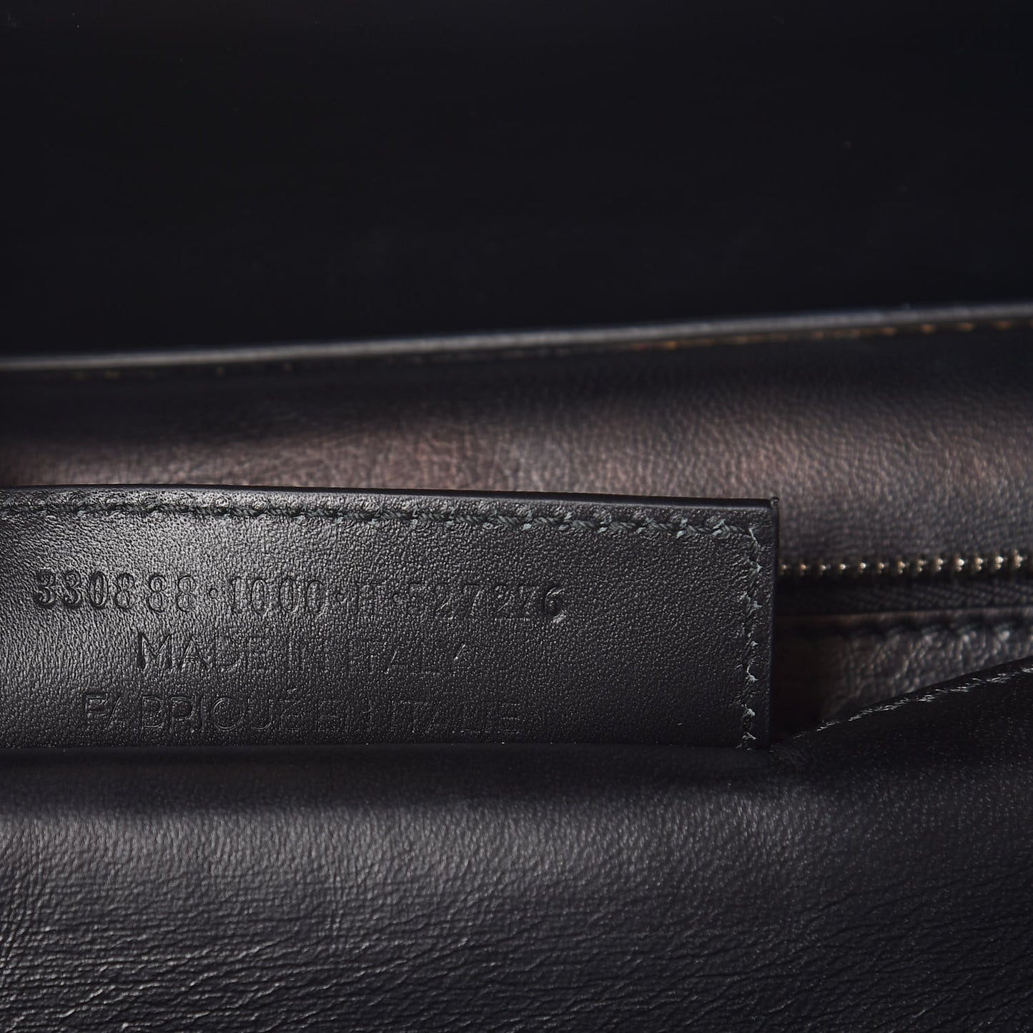 Smooth Calfskin Le Dix M Cartable Shoulder Bag Black