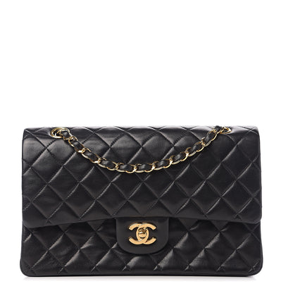 Chanel Lambskin Quilted Medium Double Flap Black 1 of 11
