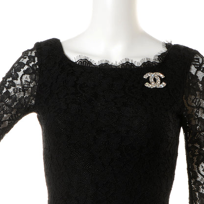 Chanel Swarovski Crystal CC Brooch Silver 2 of 4
