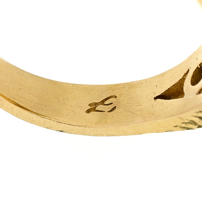 Elizabeth Locke 19K Yellow Gold Heliodor Tsavorite Ring 59 8.75 6 of 6