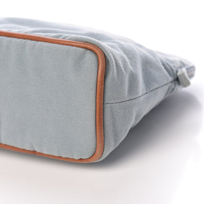 Hermes Cotton Canvas Bolide Travel Cosmetic Pouch MM 6 of 11