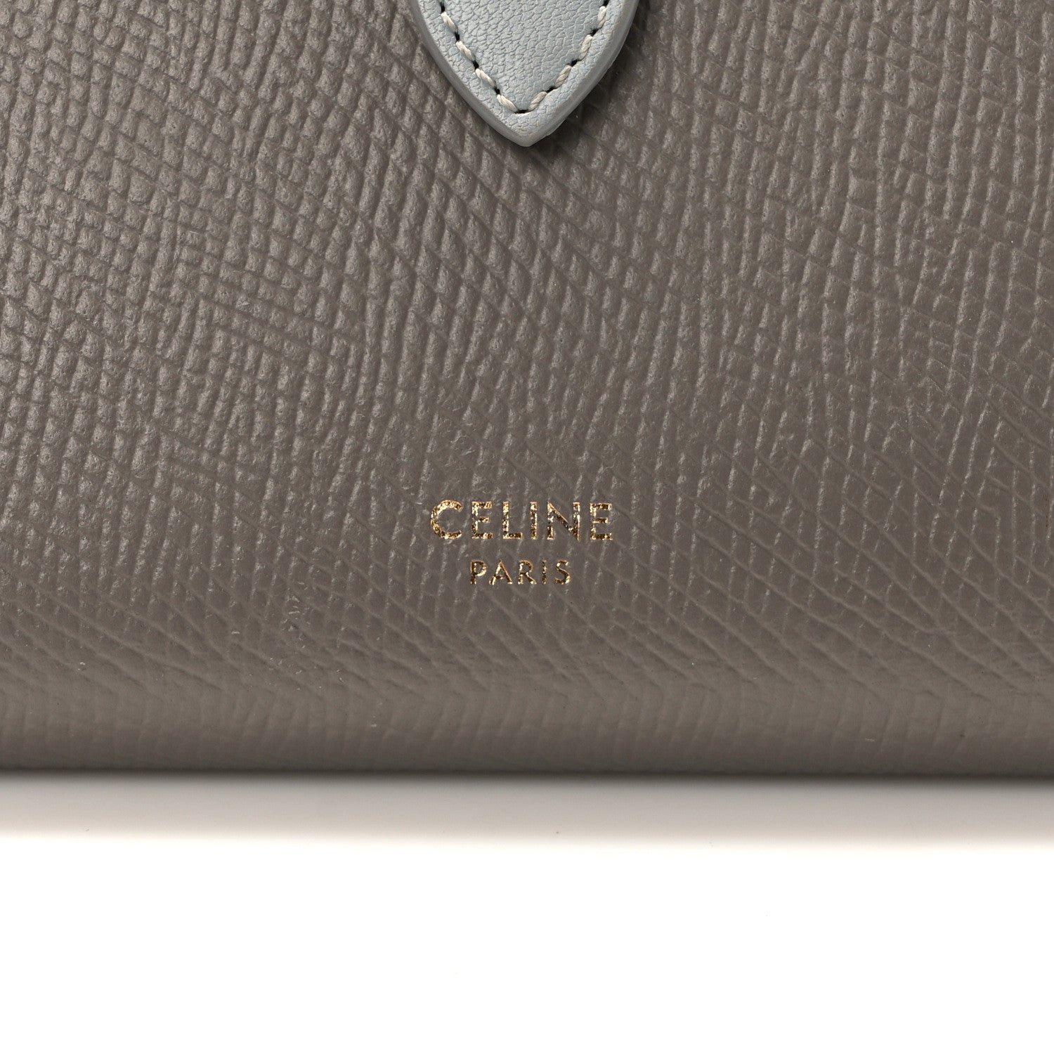 Celine Grained Calfskin Small Multifunction Strap Wallet Pebble Mineral 6 of 10