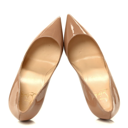 Christian Louboutin Patent Pigalle Follies 100 Pumps 40 Nude 2 of 9