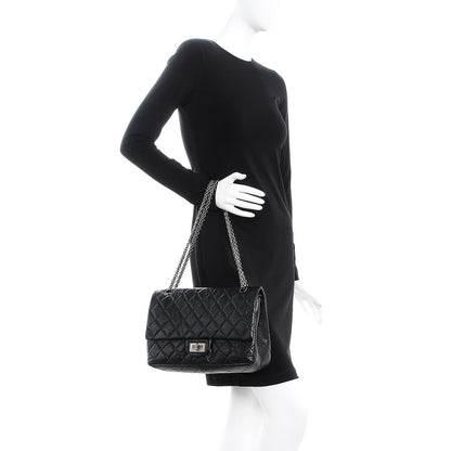 Chanel Aged Calfskin Quilted 2.55 Reissue 227 Flap Black 3 of 8