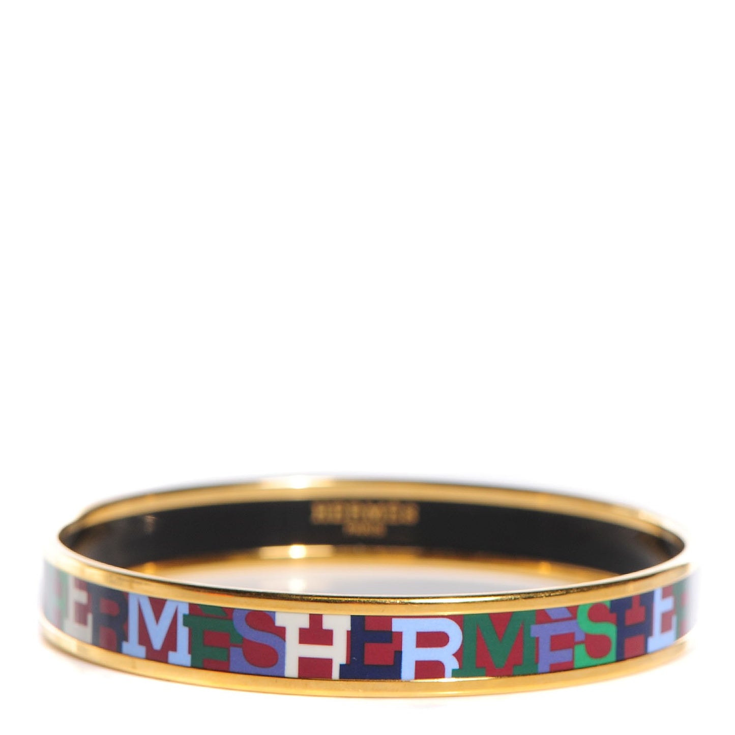 Enamel Printed Capitales Narrow Bracelet 70