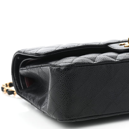 Chanel Caviar Quilted Medium Double Flap Black 8 of 9