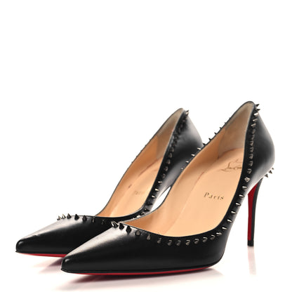 Christian Louboutin Kid Anjalina 85 Pumps 37.5 Black 4 of 8