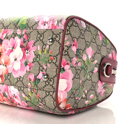 Gucci GG Supreme Monogram Blooms Small Boston Beige Multicolor Dry Rose 10 of 10