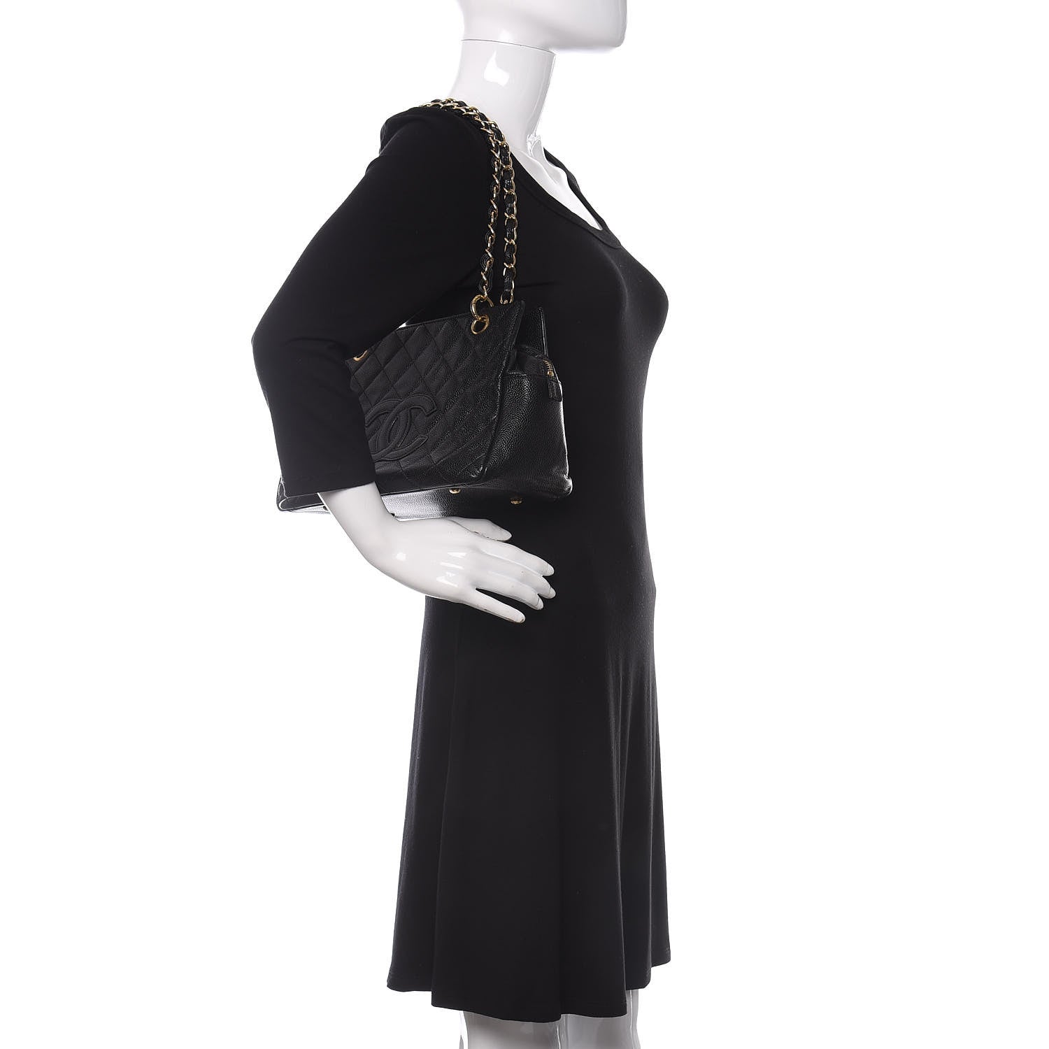 Chanel Caviar Quilted Petit Timeless Tote PTT Black 2 of 9