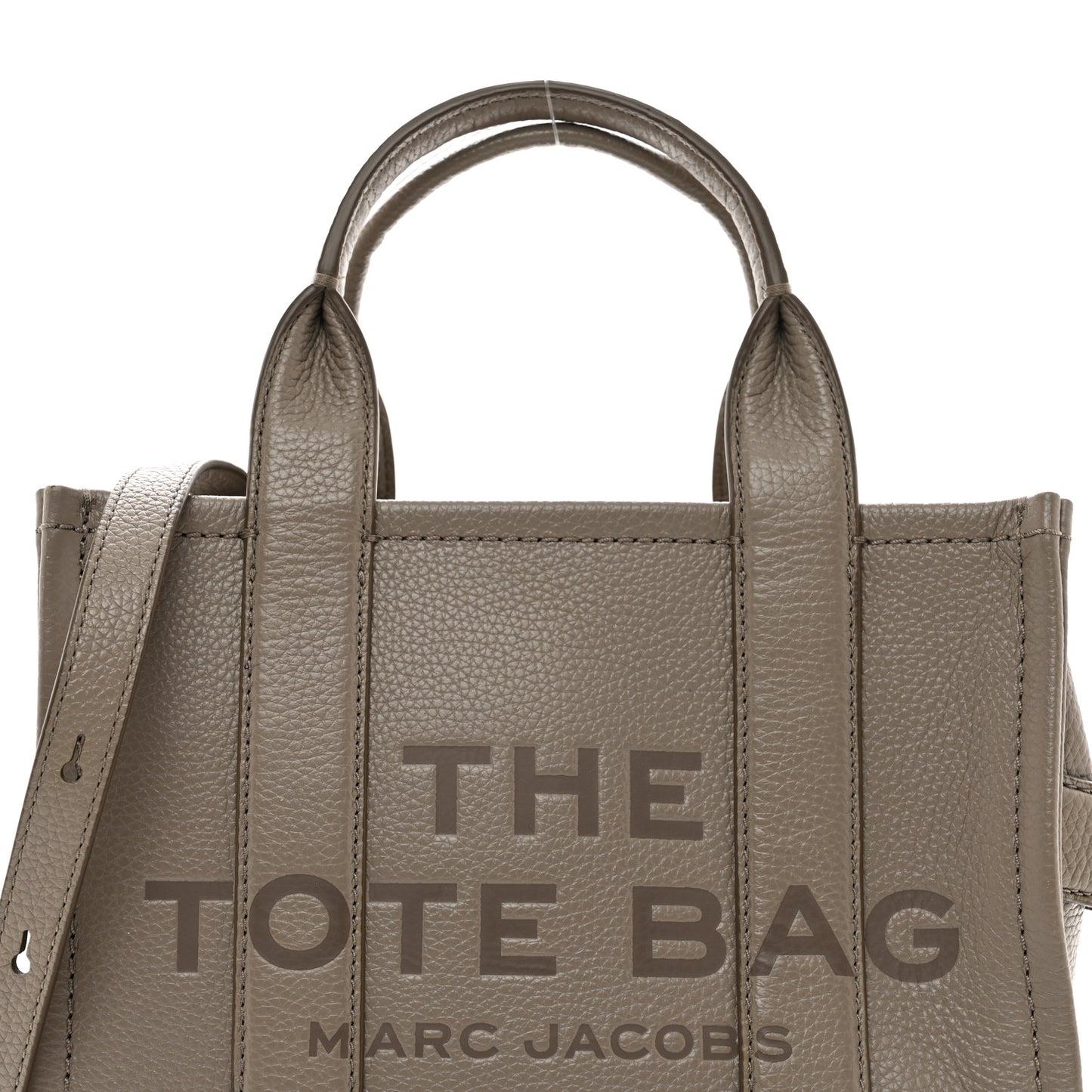 Grained Calfskin Small The Tote Bag Cement