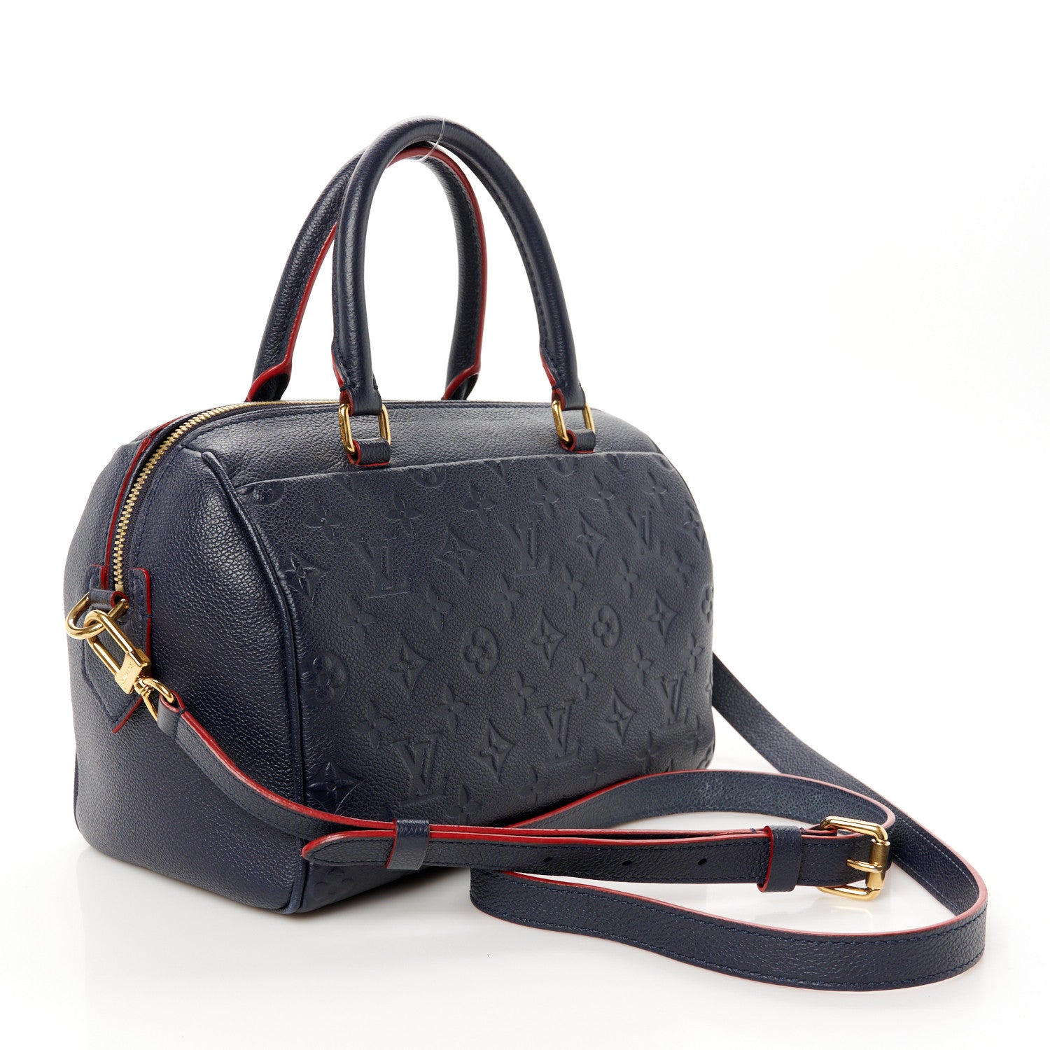 Louis Vuitton Empreinte Speedy Bandouliere 25 NM Marine Rouge 3 of 13