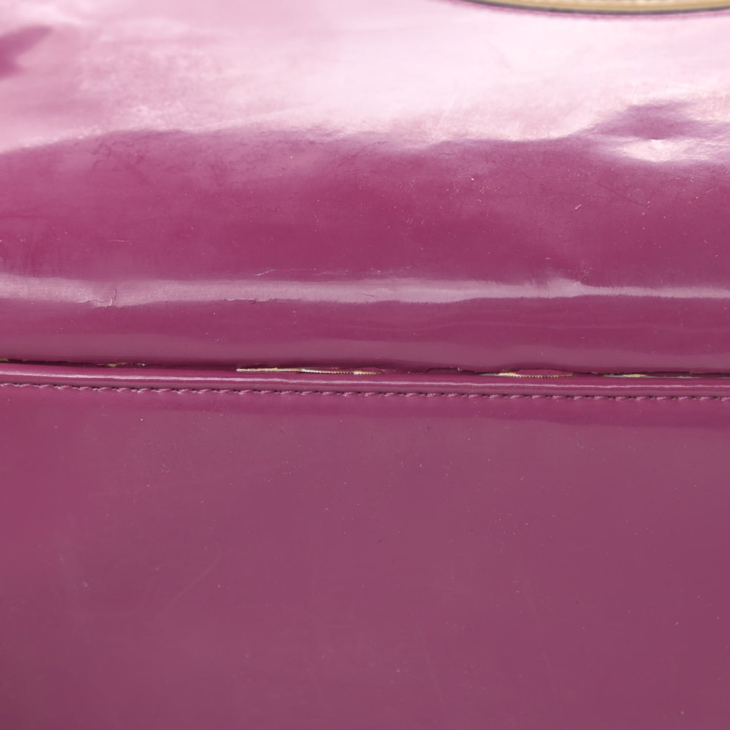 Vinyl Lipstick Tote Purple