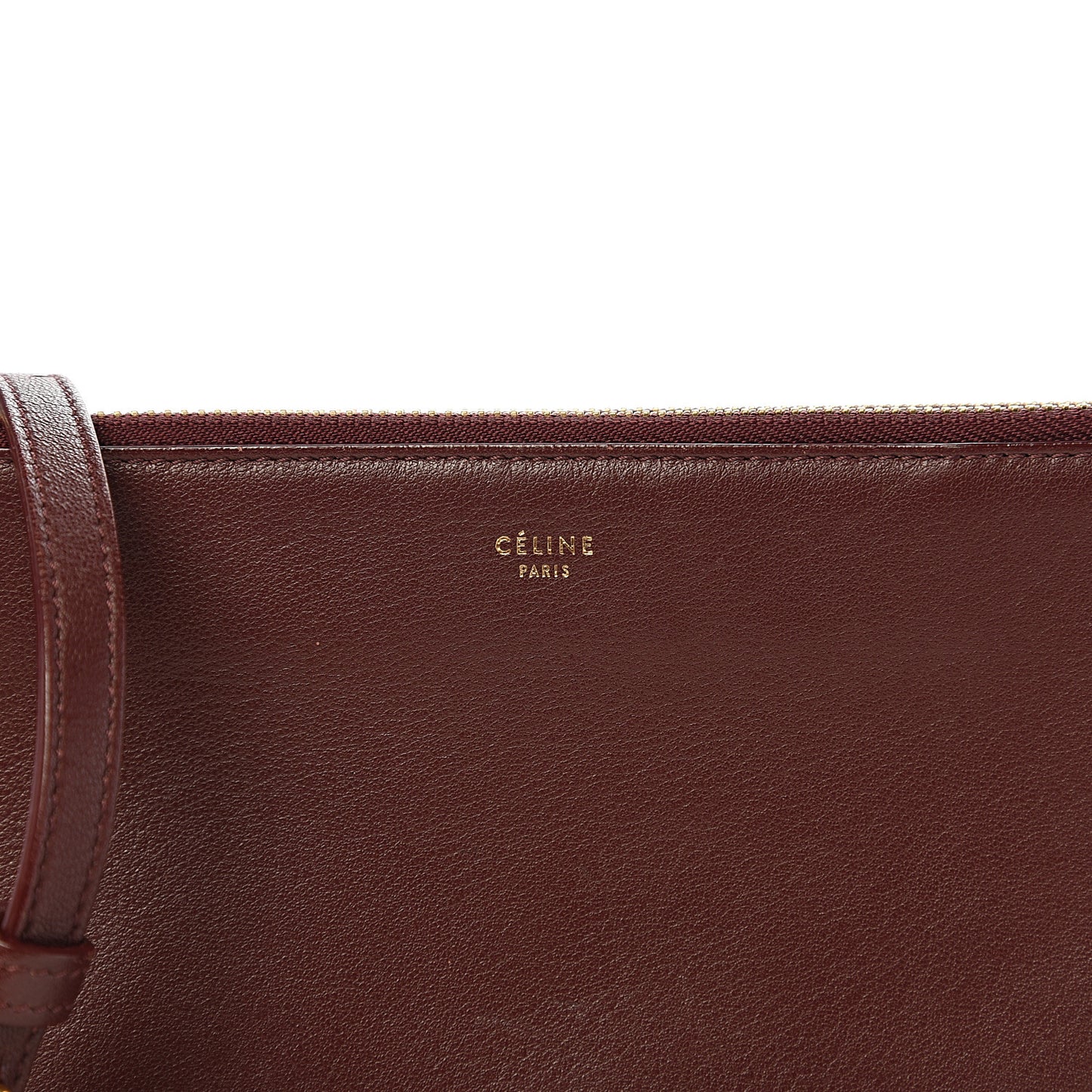 Lambskin Large Trio Crossbody Bag Burgundy