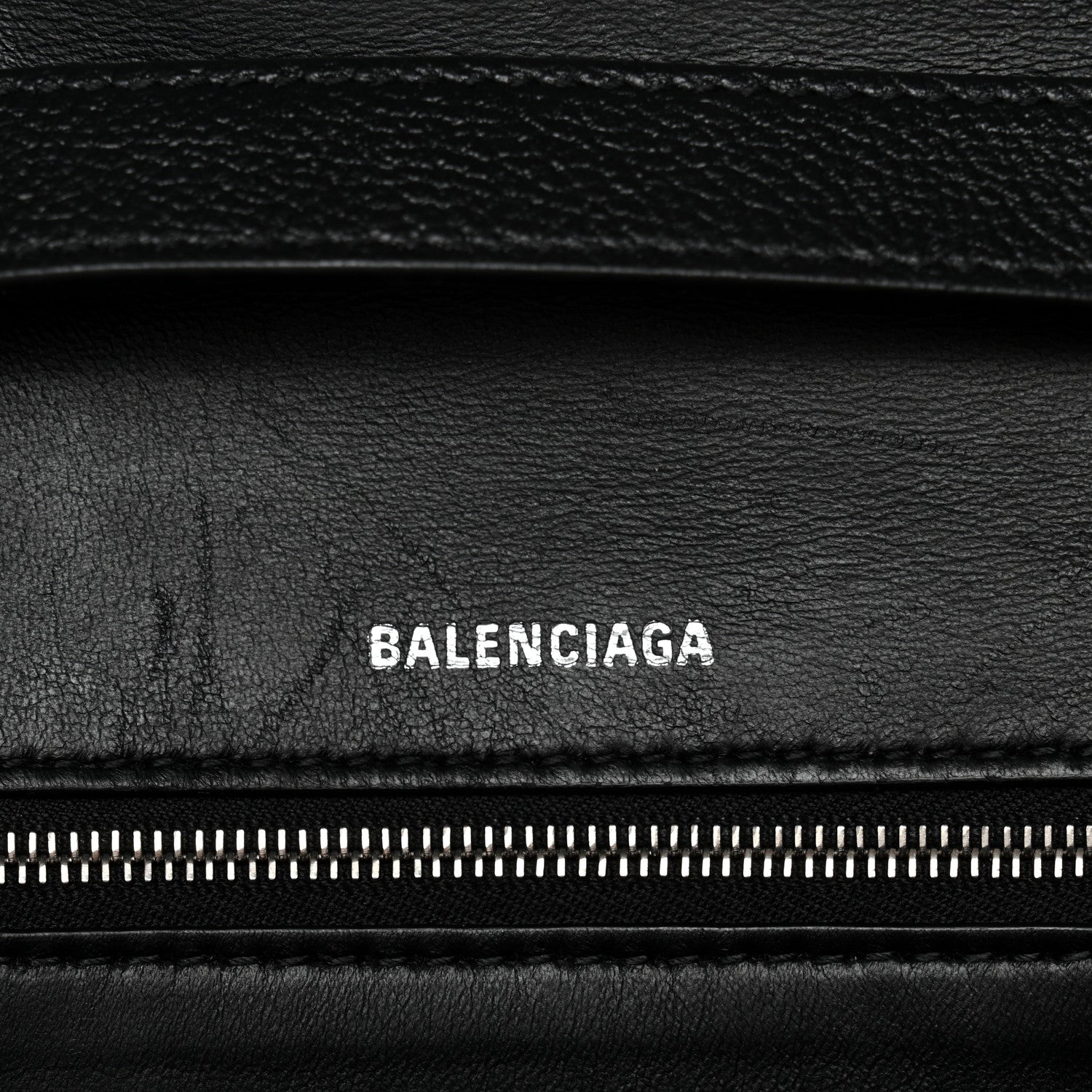 Balenciaga Grained Calfskin Small Hourglass Sling Shoulder Bag Black 6 of 14