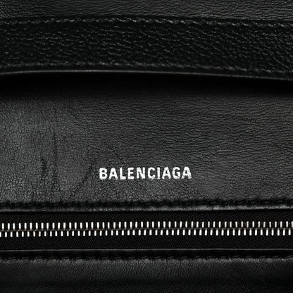 Balenciaga Grained Calfskin Small Hourglass Sling Shoulder Bag Black 6 of 14