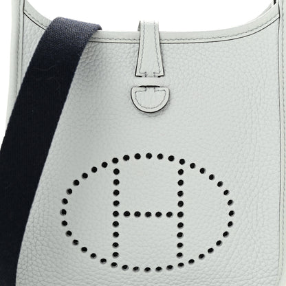 Hermes Taurillon Clemence Amazone Evelyne TPM Bleu Pale Indigo 7 of 10