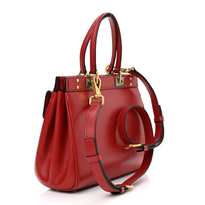 Valentino Garavani Grainy Calfskin Mini Rockstud Alcove Top-Handle Bag Rouge Pur 3 of 10
