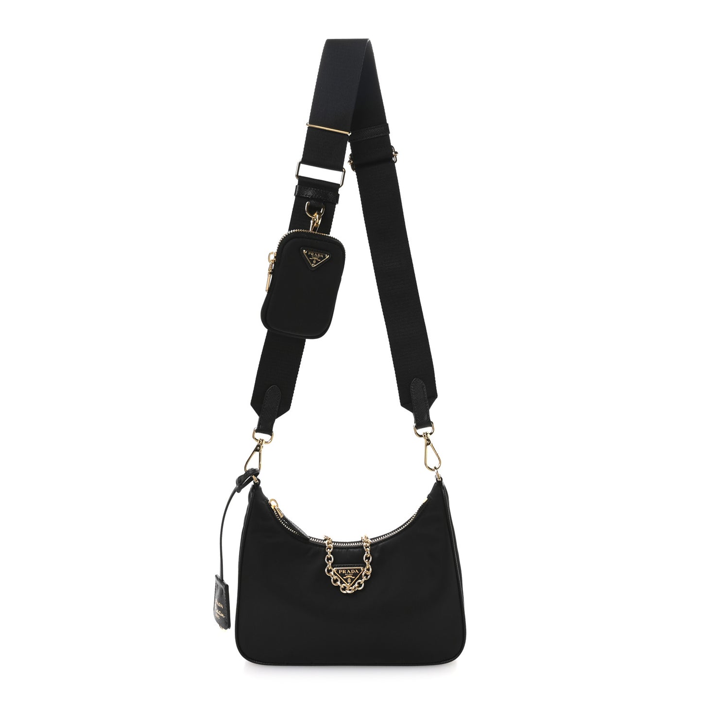 Nylon Re-Edition 2005 Shoulder Bag Black