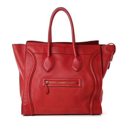 Celine Smooth Calfskin Medium Luggage Red 1 of 4