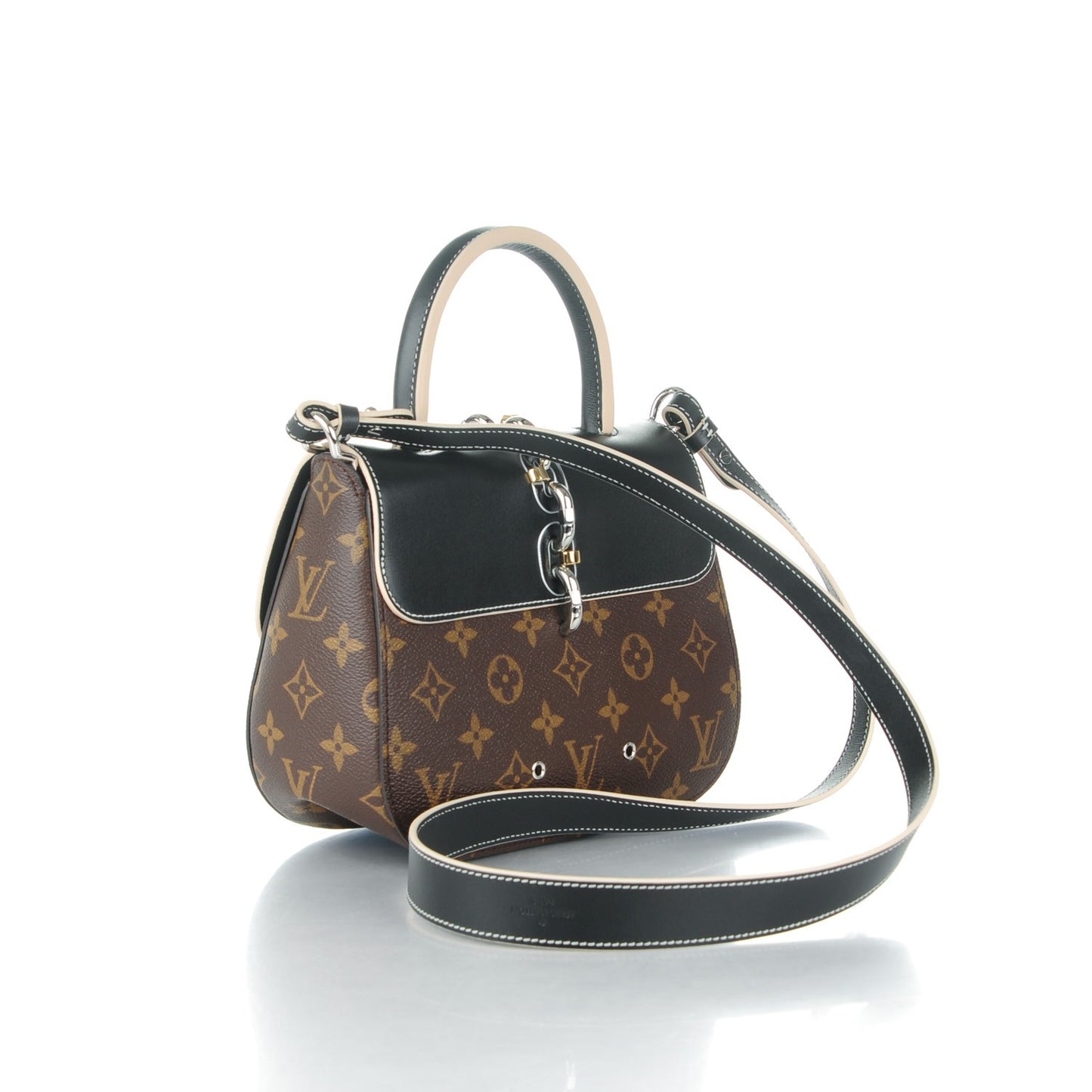 Calfskin Monogram Chain It Bag PM Black