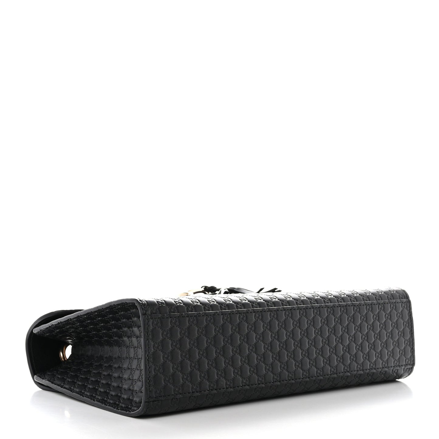Microguccissima Medium Emily Chain Shoulder Bag Black