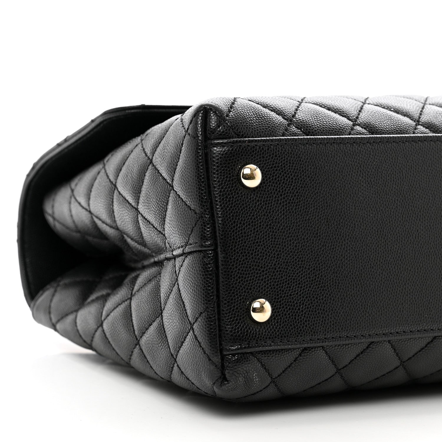 Chanel Caviar Quilted Medium Coco Handle Flap Black 9 of 11
