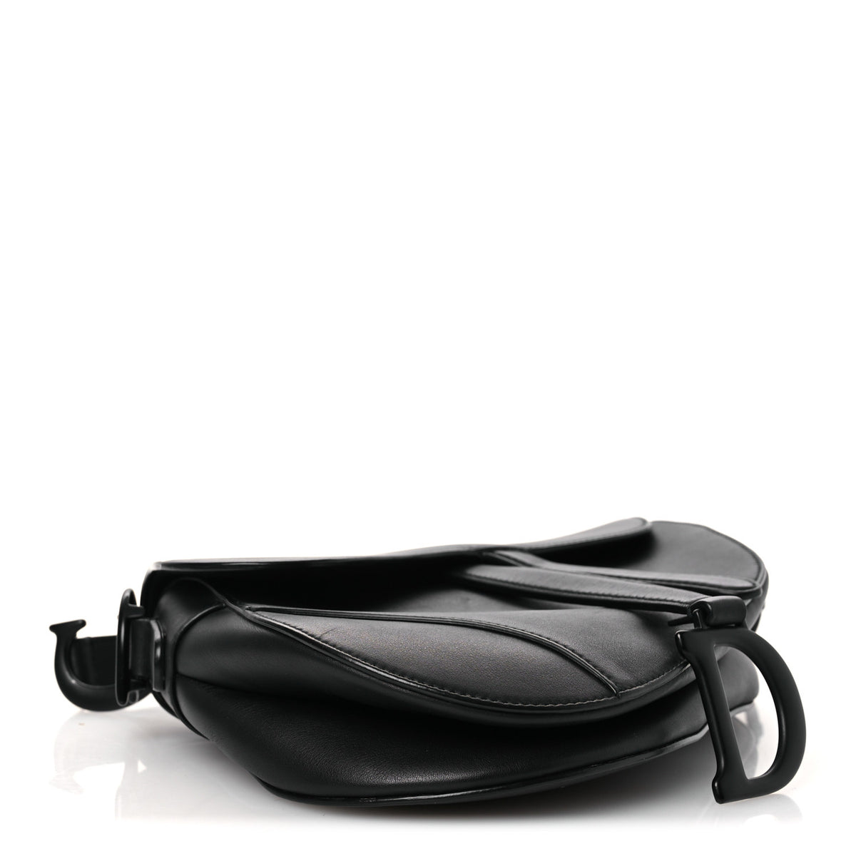 Christian Dior Ultra Matte Calfskin Saddle Bag Black 4 of 13