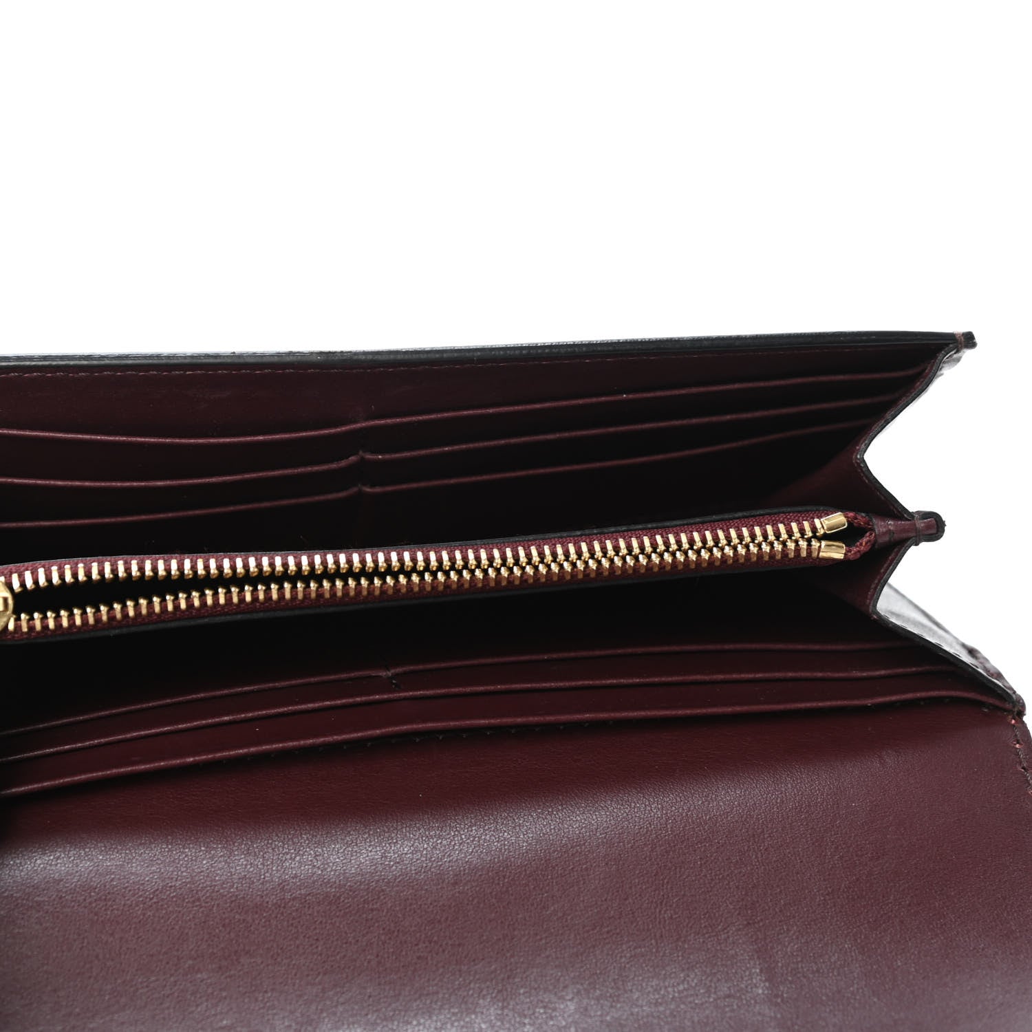 Burberry Embossed Calfskin House Check Halton Wallet Dusky Pink Burgundy 4 of 4