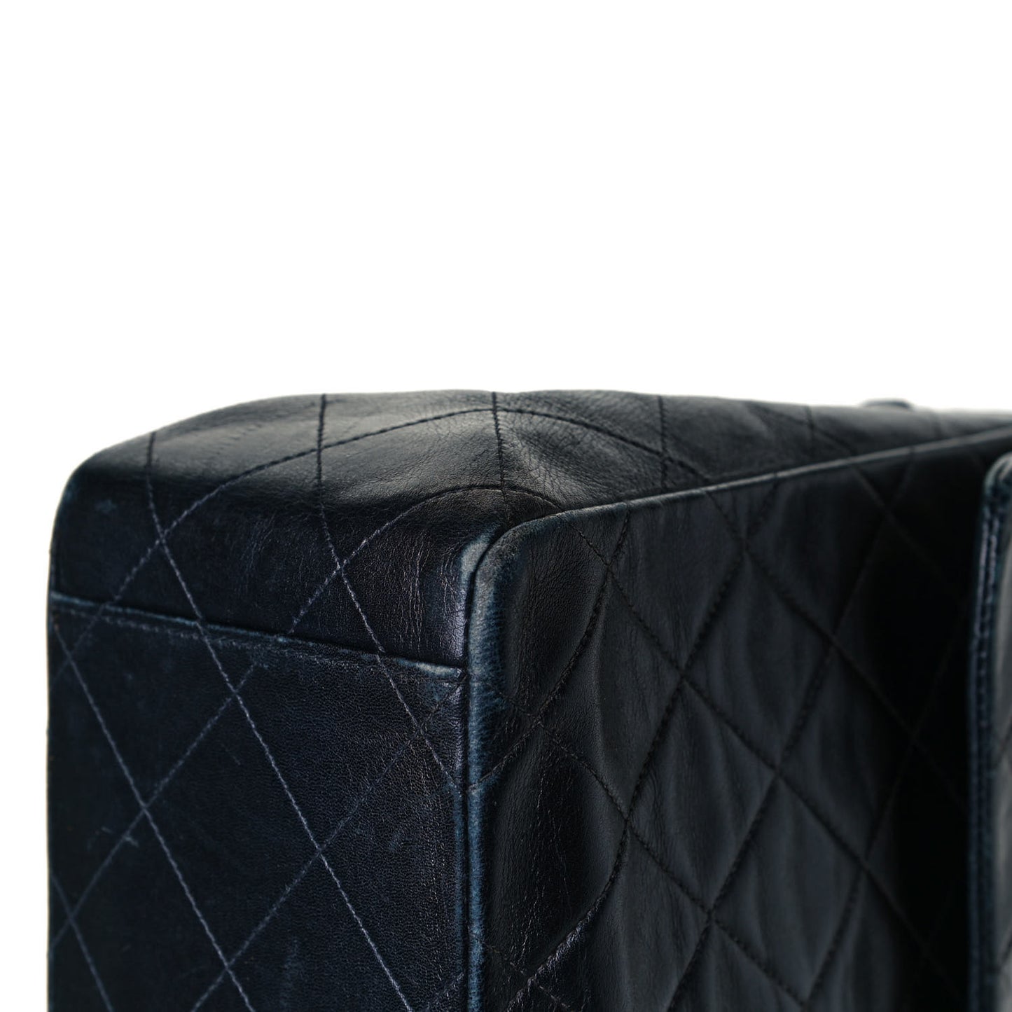 Lambskin Quilted XL Jumbo Single Flap Black