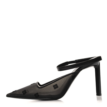 Givenchy Mesh Logo 95mm Slingback Pumps 36 Black 1 of 8