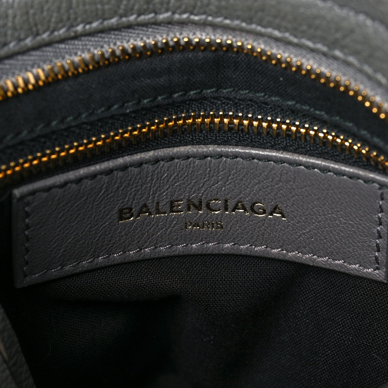Balenciaga Chevre Gold Metallic Edge Hardware Mini City Gris Acier 6 of 7